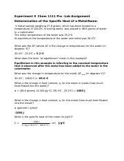 specific heat metals box chem 1111|Chem 1111: Lab 10 Flashcards .